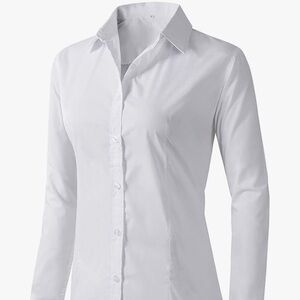 2 White collared shirts